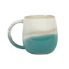 Dip Glazed Ombre Turquoise Small Coffee Mugs